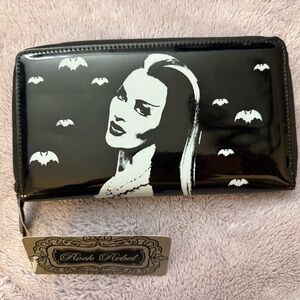 Rebel Rock Lily Munster Zipper Wallet NWT